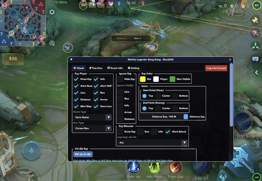 <b>DỊCH VỤ HỖ TRỢ CHƠI MAP MOBILE LEGENDS  IOS </b>