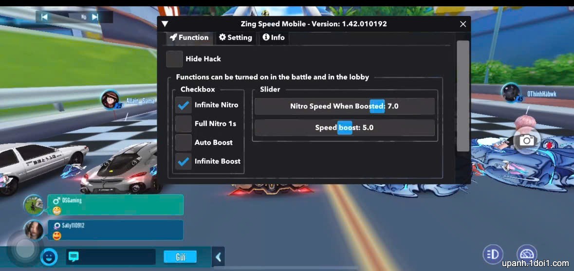 HACK ZING SPEED V1